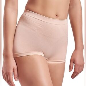 Skinnygirl Women’s Seamless Shaping Boyshort Butt Tummy Shaper Brief Panty Nude